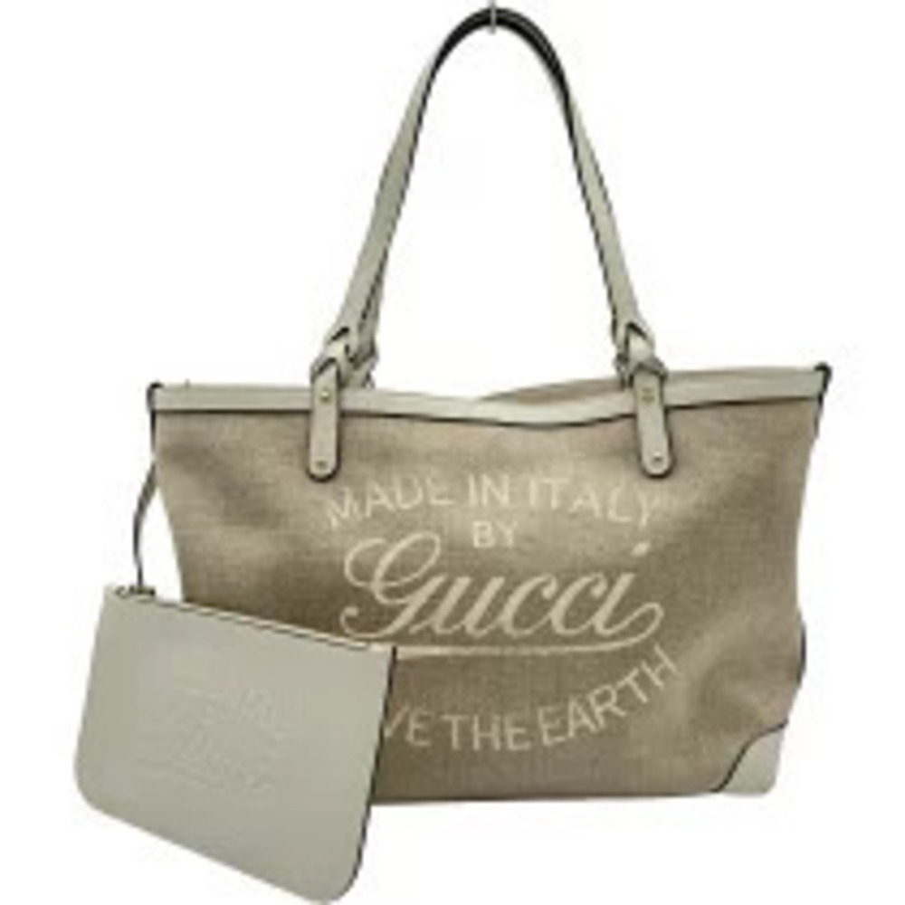 Gucci tote bag Beige Cream white shoulder